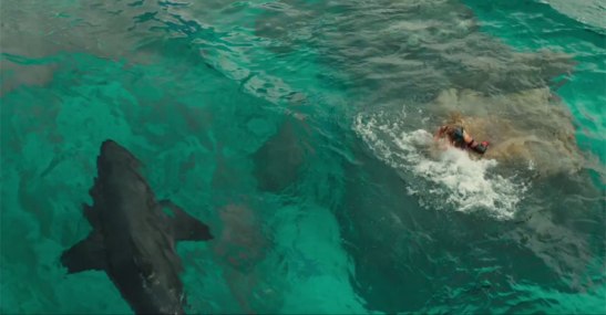 The-Shallows-film-Shark-and-girl-on-a-rock