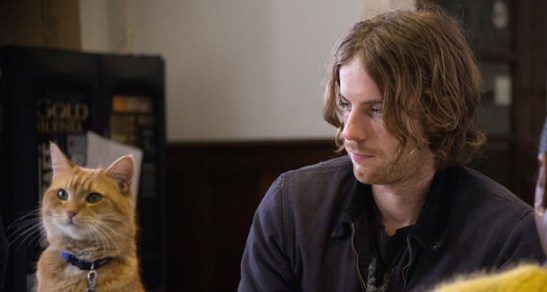 Bob, Luke Treadaway (James), Nadine Marshall (Kelly). A Street C