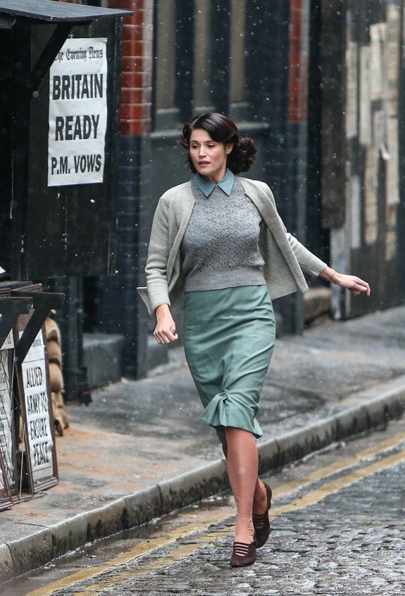 Gemma Arterton film set